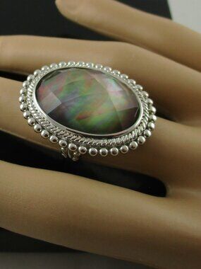 Honora Mother-of-Pearl Oval Doublet Ring